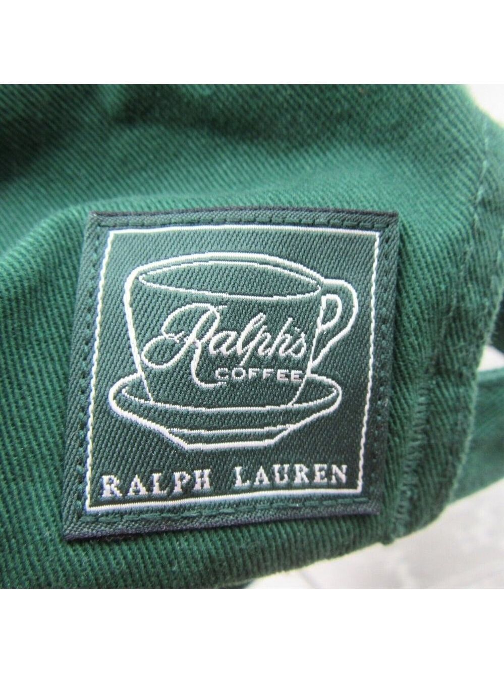 Polo Ralph Lauren Ralph's Coffee New York NYC Baseball Hat Cap Green NEW - Picture 7 of 13